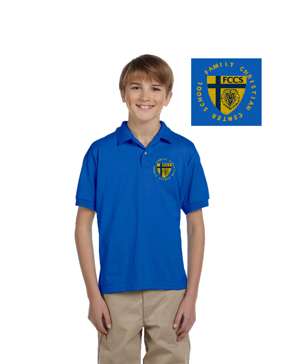 Cotton Yellow and Blue School Uniform